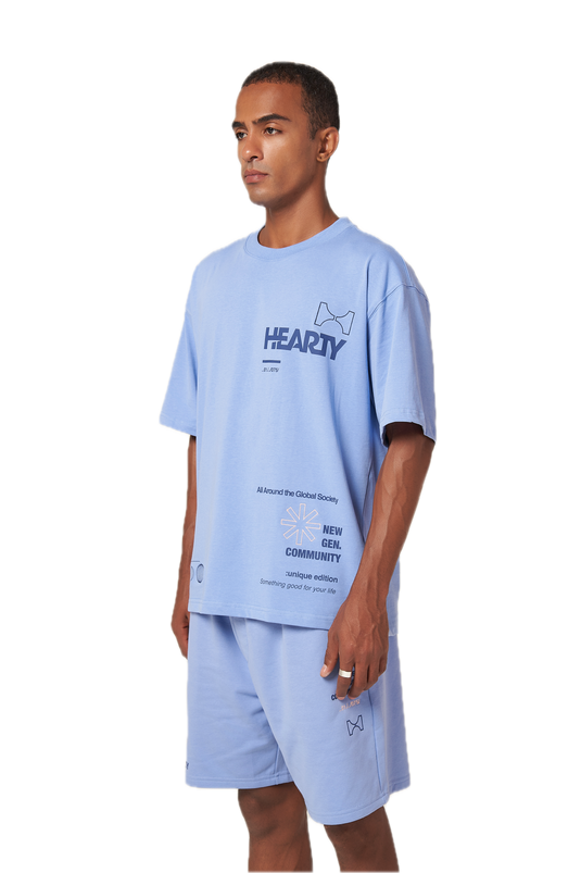 HEARTY GLOBAL COMMUNITY T-SHIRT - LILAC (UNISEX)