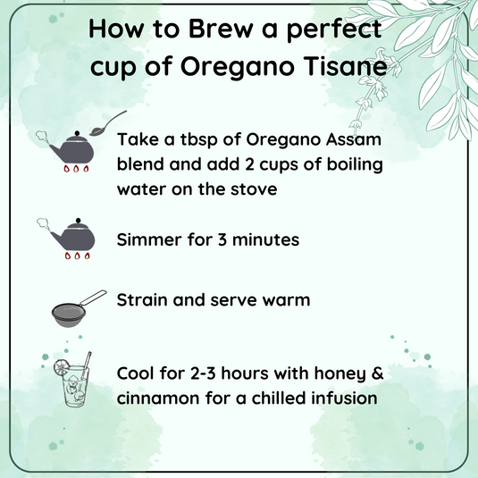 DIGESTIVE Greek Oregano Tisane - Health Benefits of Greek Oregano Tisane Herbal Tea - Radhikas Fine Teas and Whatnots