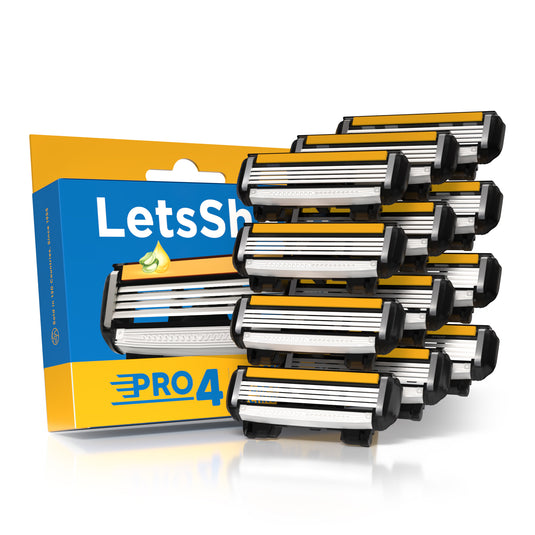 LetsShave Pro 4 Blades for Men Pack of 12