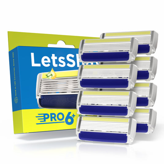 LetsShave Pro 6 Plus Blades for Men Pack of 8