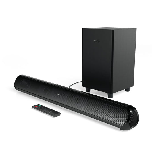 Portronics Wireless Soundbar with Sub woofer Pure Sound Pro X1. Black