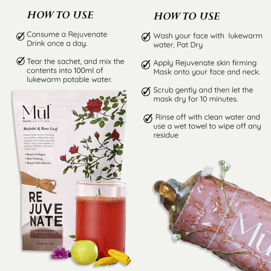 Rejuvenate: Skin Firming Care (Face Mask + Nutrition drink)