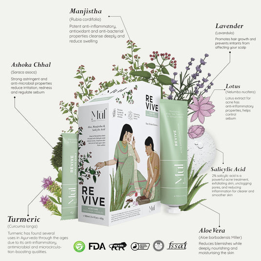 Revive: Acne Exfoliating Care (Face Mask + Nutrition Drink)