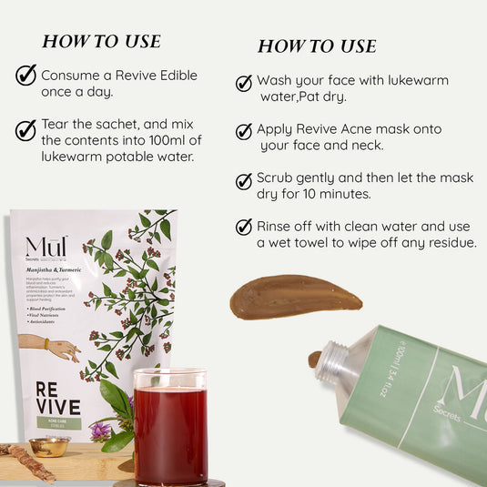 Revive: Acne Exfoliating Care (Face Mask + Nutrition Drink)