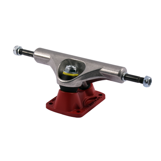 OGRE SKATEBOARD TRUCKS- PLUTO SERIES- RAW/RED