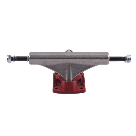 OGRE SKATEBOARD TRUCKS- PLUTO SERIES- RAW/RED