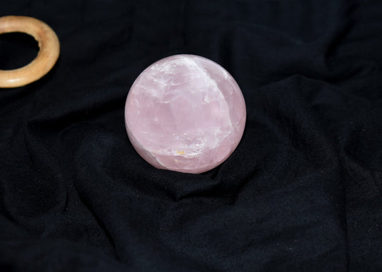 Original Rose Quartz Certified Gemstone Ball