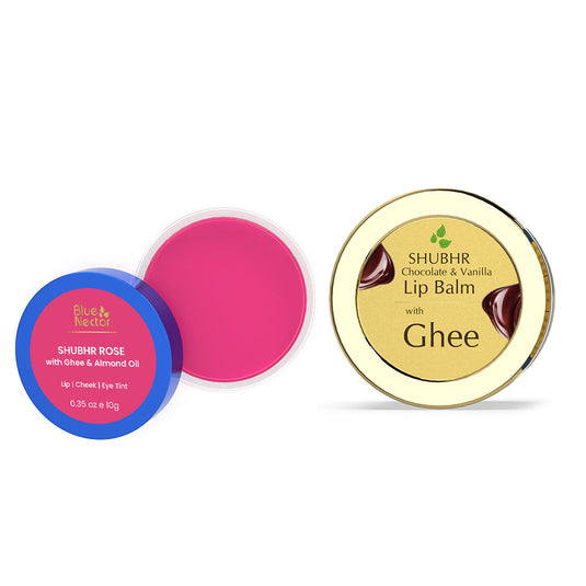 Lip, Cheek and eye tint made up of Ghee and Almond Oil