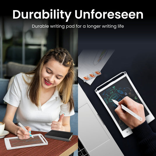 White Portronics Ruffpad One Digital Writing Pad with Transparent Screen