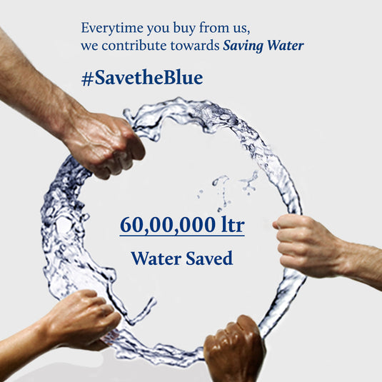We contribute towards saving water