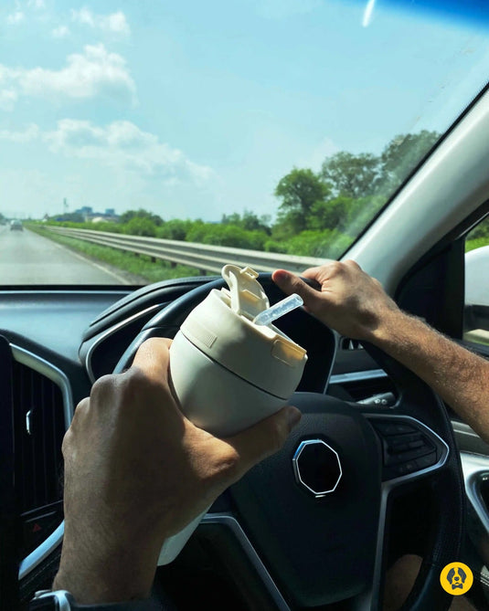 Car mug white sipper