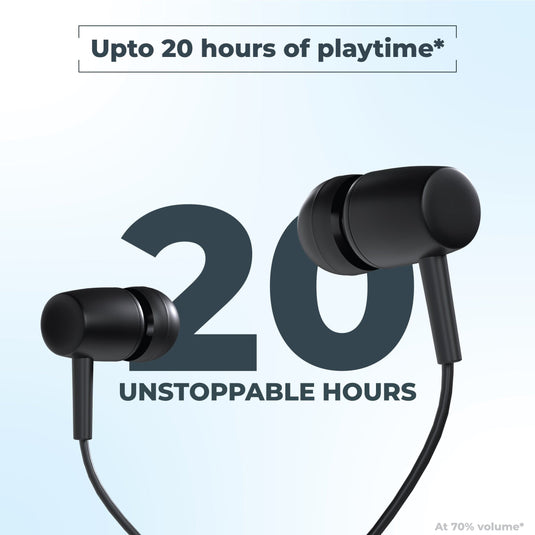 bluetooth neckband with long lasting battery life