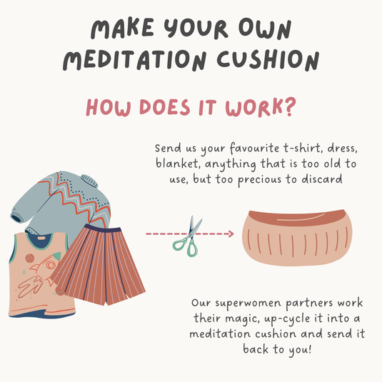 make your own meditation cushion upcycled yoga and meditation accessories by kosha yoga co