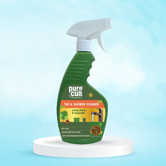 PureCult Tap And Shower Cleaner With Ylang Ylang & Lavender Essential Oil - 300 ml