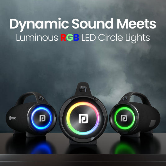 Portronics Thunder 2.0 60W hd sound Wireless party speaker come with bass and treble adjustment| Wireless party speaker| Party speaker| Speaker for party with rgb