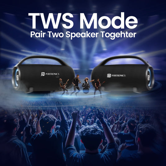 Portronics Thunder 2.0 60W hd sound party speaker| Bluetooth party speaker| Bluetooth tws speaker for party