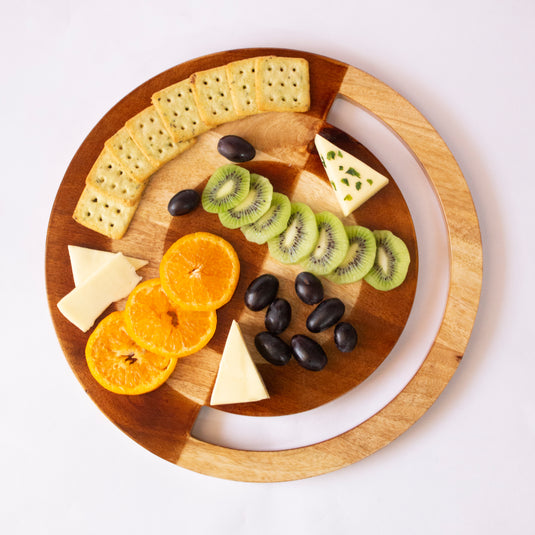 Two-hued Cheese Platter