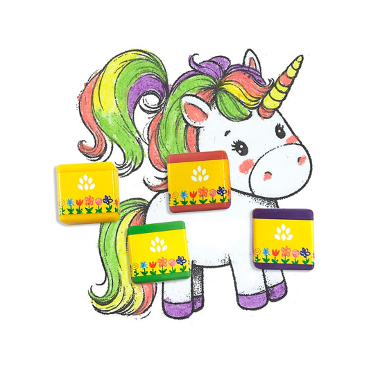 My First Crayon - Unicorn - 4 Jumbo Washable Block Crayons Colours for kids 12m+