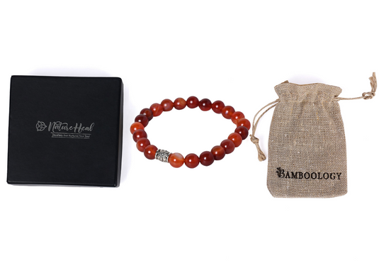 Carnelian stone Certified Gemstone Bracelet