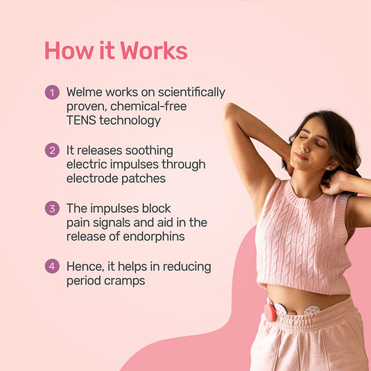 Welme-Period Pain Relief Device|Period Cramp Relief|Clinically Proven Device