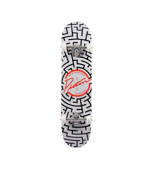 PISTON COMPLETE SKATEBOARDS 7.25"- MAZE (BEST SIZE FOR KIDS UNDER 10)