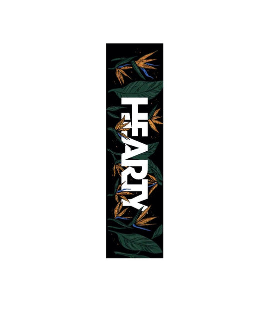 HEARTY GRIPTAPE SHEET 9" X 33"- BIRD OF PARADISE BLACK