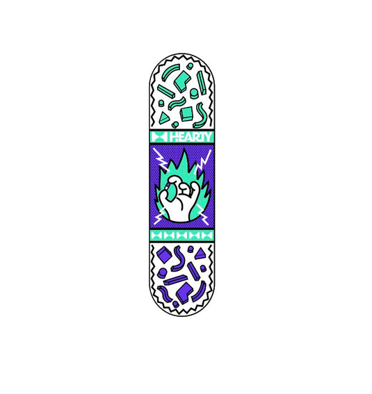 Hearty Skateboard Deck Take a Chill Pill Teal Blue- 8.0", 8.125" & 8.25"