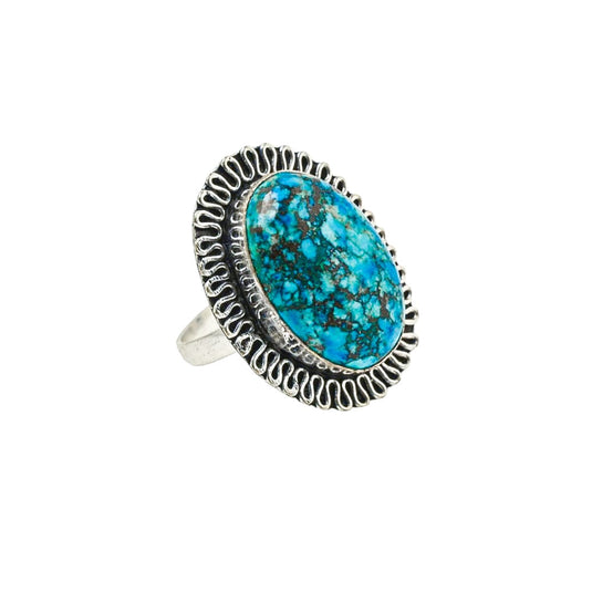 Healing Turquoise Adjustable Certified Gemstone Ring