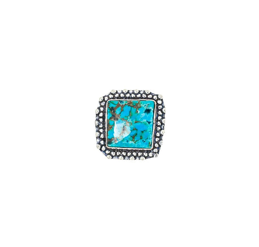 Healing Turquoise Adjustable Certified Gemstone Ring