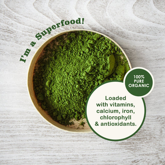 NeutraLeaf Organic Wheat Grass Powder | Healthy Metabolism | Energy | Detox | Immunity Booster | Skin Health