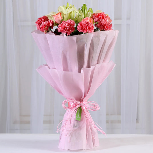 FNP- Beautiful Pink Carnations Bouquet
