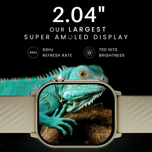 Hammer Arctic 2.04" Super Amoled Display Bluetooth Calling Smartwatch