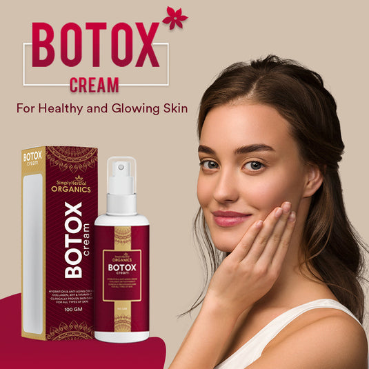 Simply Herbal Organics Botox Cream 100 Gm| Face Repairing & Brightening for All Skin Types