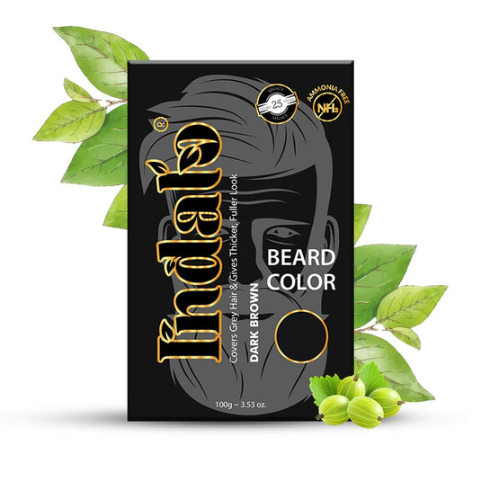 Indalo Dark Brown Beard Color for Tough Men - 100g