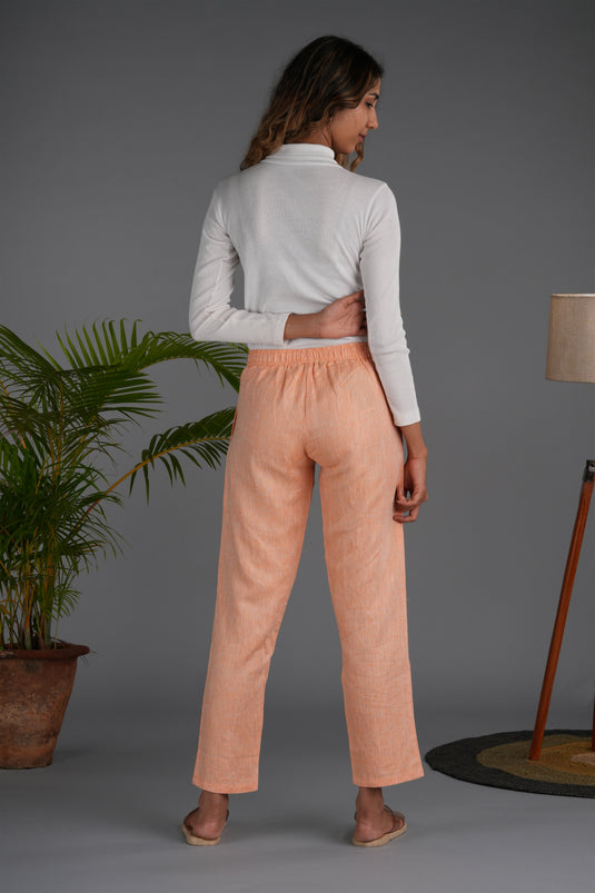 comfortable women saffron lounge pant