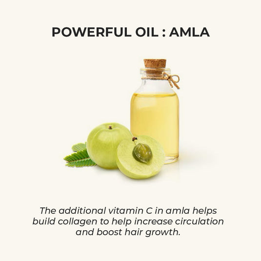 Hair Growth Oil - Potent Actives like Ceramides, Vitamin C & 16 Botanical Oils (Jaborandi, Gotu Kola & more) a mixture of champi with potent actives