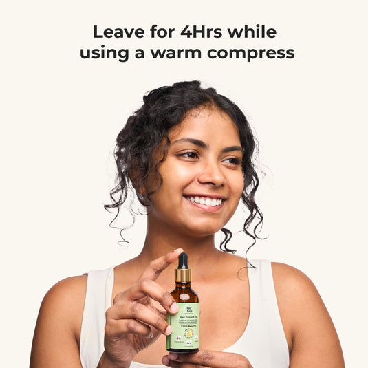 Hair Growth Oil - Potent Actives like Ceramides, Vitamin C & 16 Botanical Oils (Jaborandi, Gotu Kola & more) a mixture of champi with potent actives