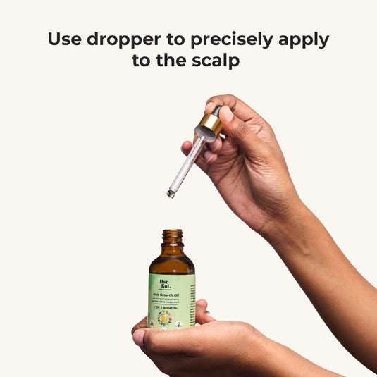 Hair Growth Oil - Potent Actives like Ceramides, Vitamin C & 16 Botanical Oils (Jaborandi, Gotu Kola & more) a mixture of champi with potent actives