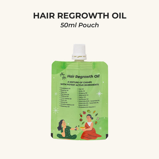 Hair Growth Oil - Potent Actives like Ceramides, Vitamin C & 16 Botanical Oils (Jaborandi, Gotu Kola & more) a mixture of champi with potent actives