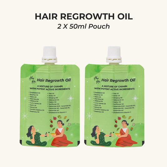 Hair Growth Oil - Potent Actives like Ceramides, Vitamin C & 16 Botanical Oils (Jaborandi, Gotu Kola & more) a mixture of champi with potent actives