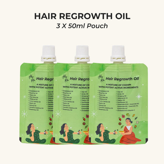 Hair Growth Oil - Potent Actives like Ceramides, Vitamin C & 16 Botanical Oils (Jaborandi, Gotu Kola & more) a mixture of champi with potent actives