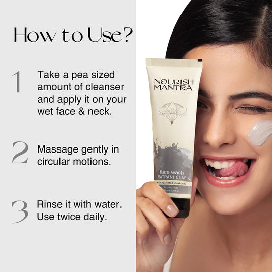 how to use face wash