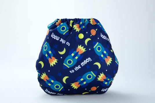 Diaper Cover (Moons) + 1 Wetfree Insert