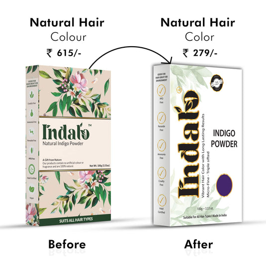 Natural Indigo Powder for Hair | No More Chemical Damage - 100g