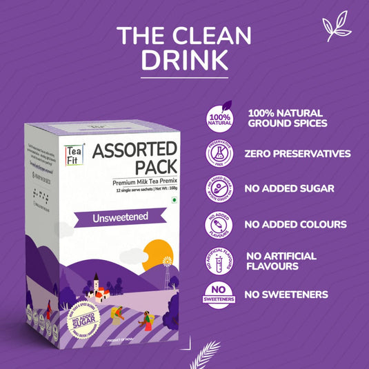 Instant Tea Premix Trial Pack - Unsweetened - Powdered
