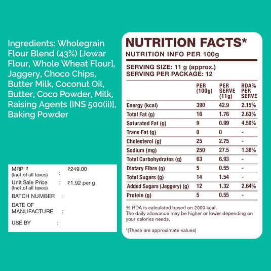 Millet Chocolate Chip Cookies