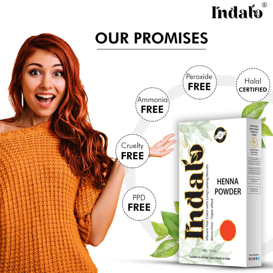 Natural Henna Powder for No More Chemical Damage - 100g