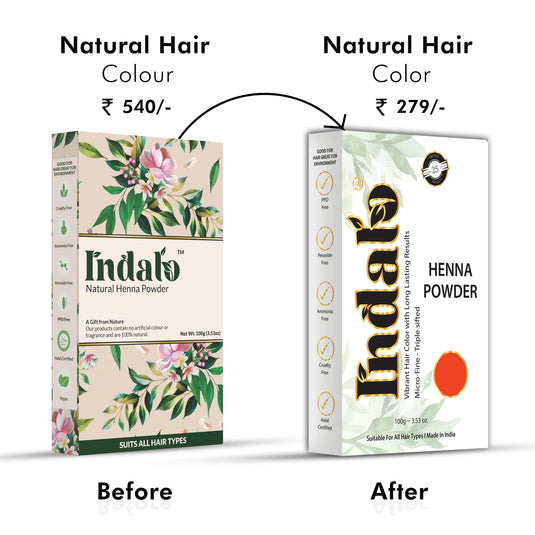 Natural Henna Powder for No More Chemical Damage - 100g