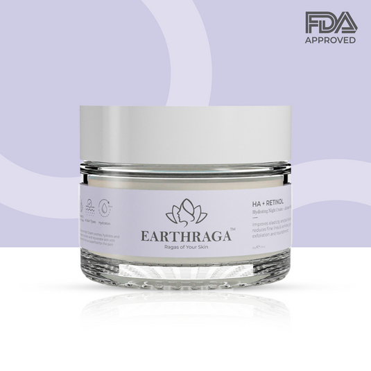 Earthraga HA + Retinol Advanced Night Cream with Squalane and Vitamin E 50 gm
