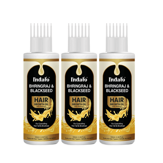 Indalo Bhringraj Hair Oil for Hair Growth Pack of 3